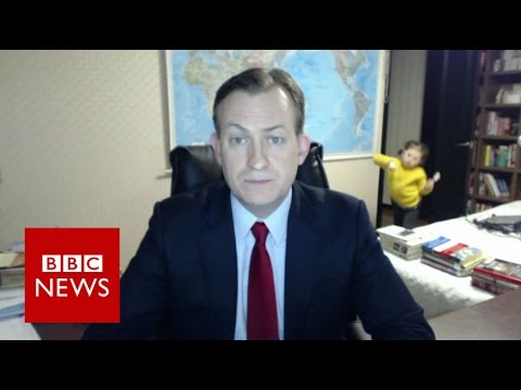BBC correspondent interrupted by child